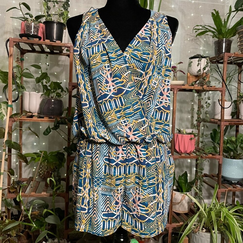 BCBGMaxAzria Multi-colored Romper S